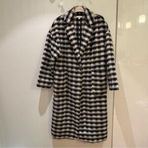 Topshop Black and White Plaid Jacket
